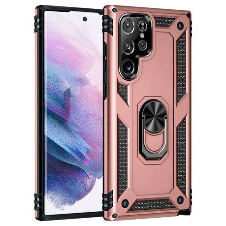Sergeant Armor Shockproof Kickstand Cover for Galaxy S22 Ultra