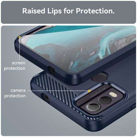 Nokia C22 Carbon Fiber Design Cover