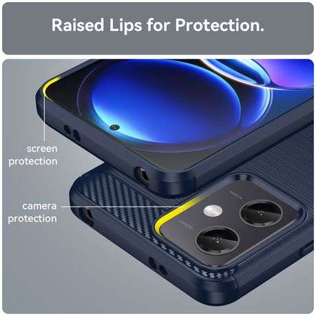 Redmi Note 12 Shockproof Carbon Fiber Design Cover