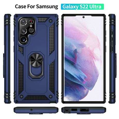 Sergeant Armor Shockproof Kickstand Cover for Galaxy S22 Ultra