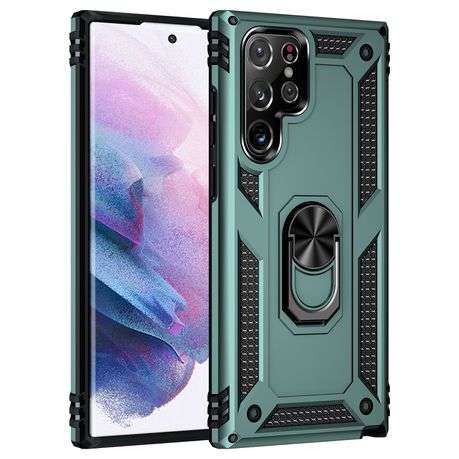 Sergeant Armor Shockproof Kickstand Cover for Galaxy S22 Ultra
