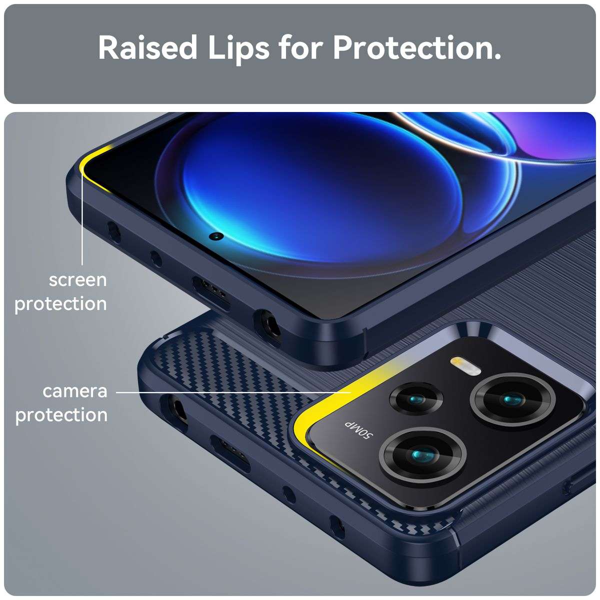 Redmi Note 12 Pro Plus Carbon Fiber Design Cover