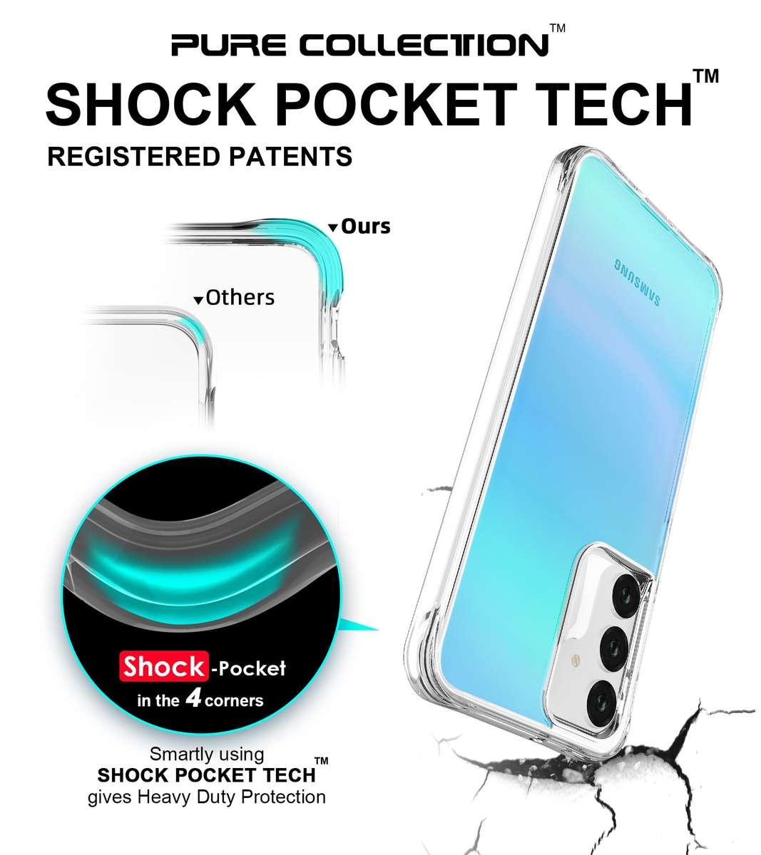 Pure Rainbow Cover for Samsung Galaxy A16 Shockproof Case