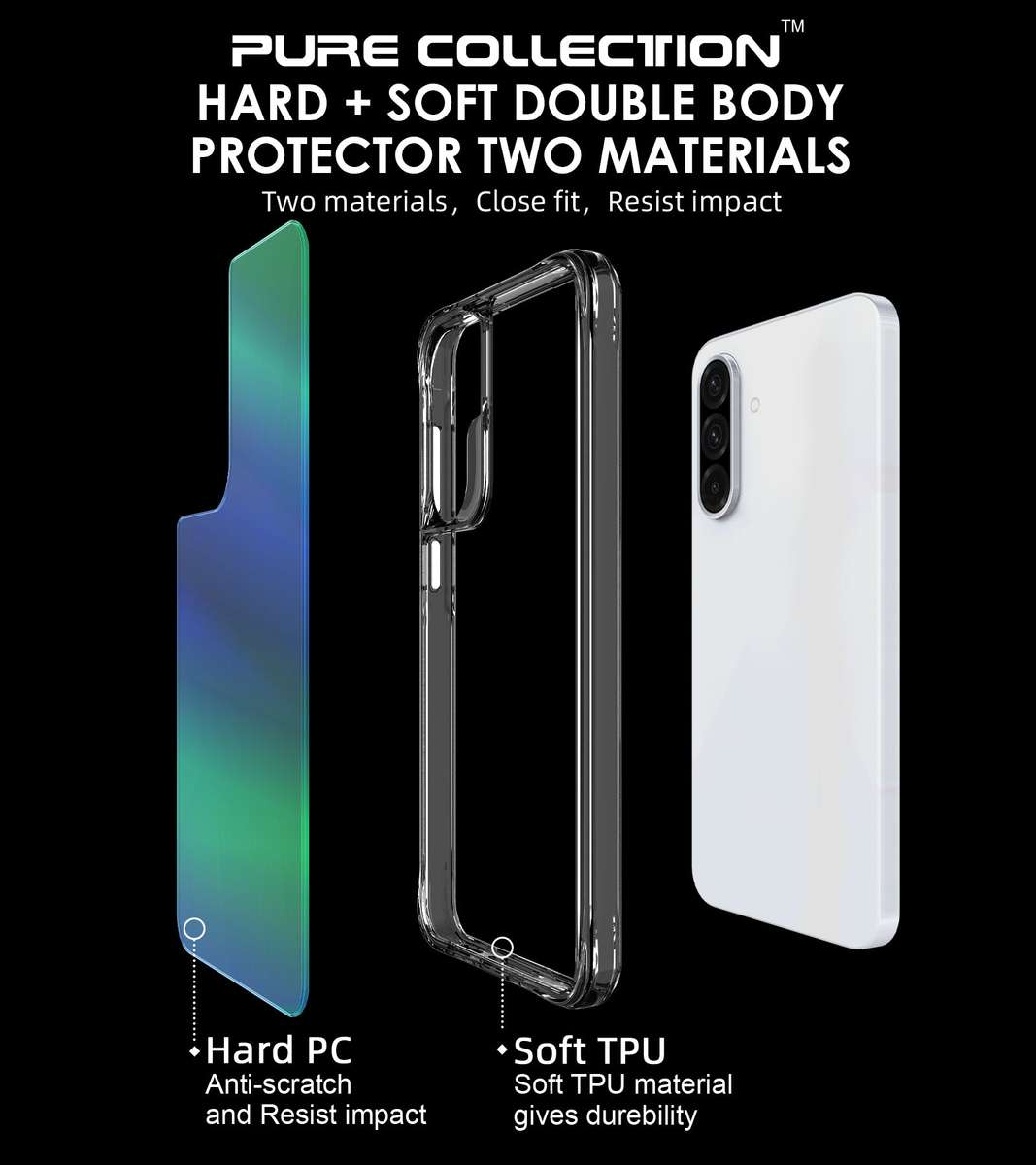 CellTime Pure Rainbow Cover for Samsung Galaxy A36 Shockproof Case
