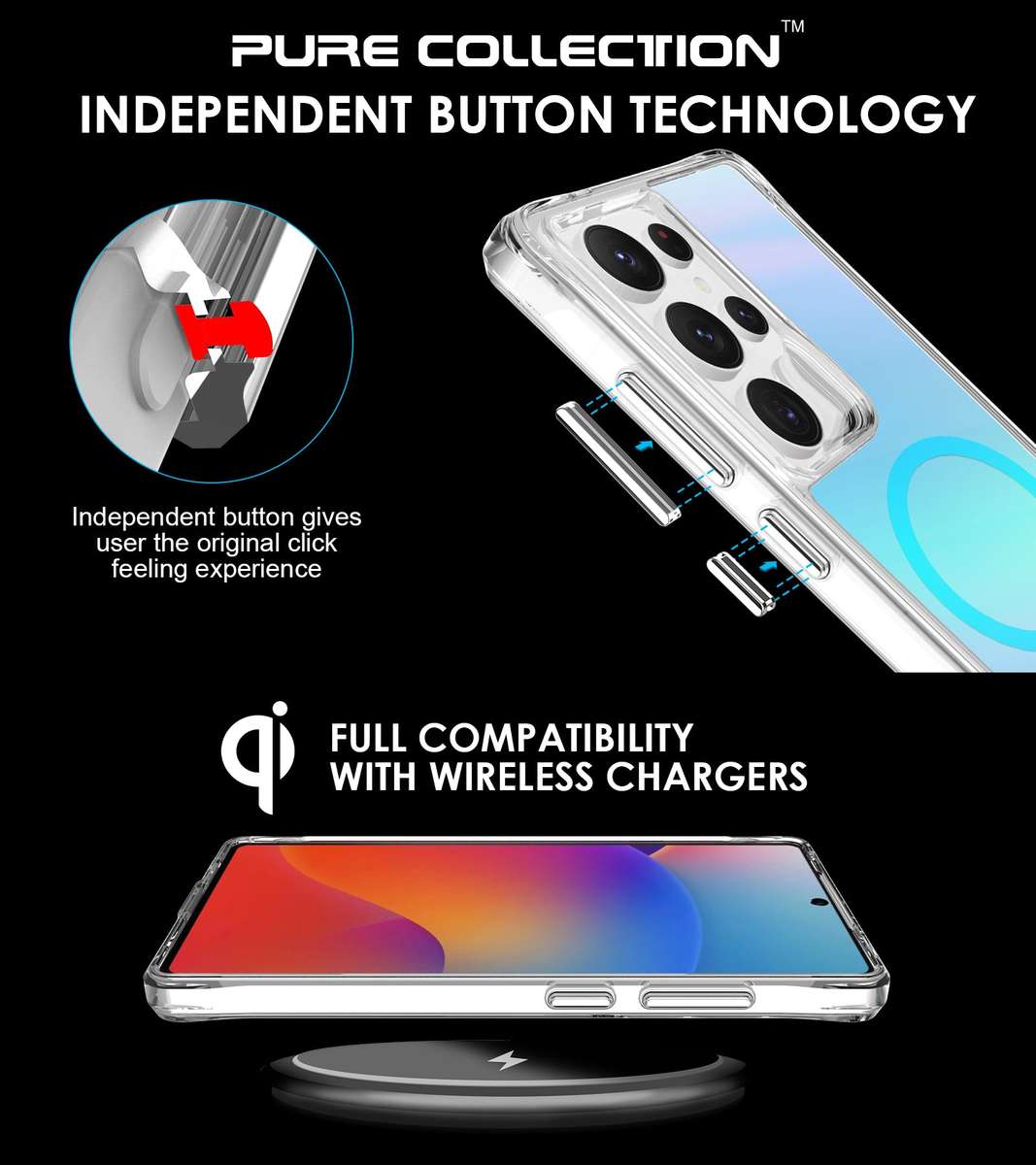 CellTime Pure Rainbow MagSafe Cover for Galaxy S25 Ultra Shockproof Case