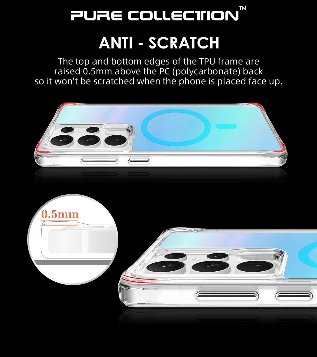 CellTime Pure Rainbow MagSafe Cover for Galaxy S25 Ultra Shockproof Case