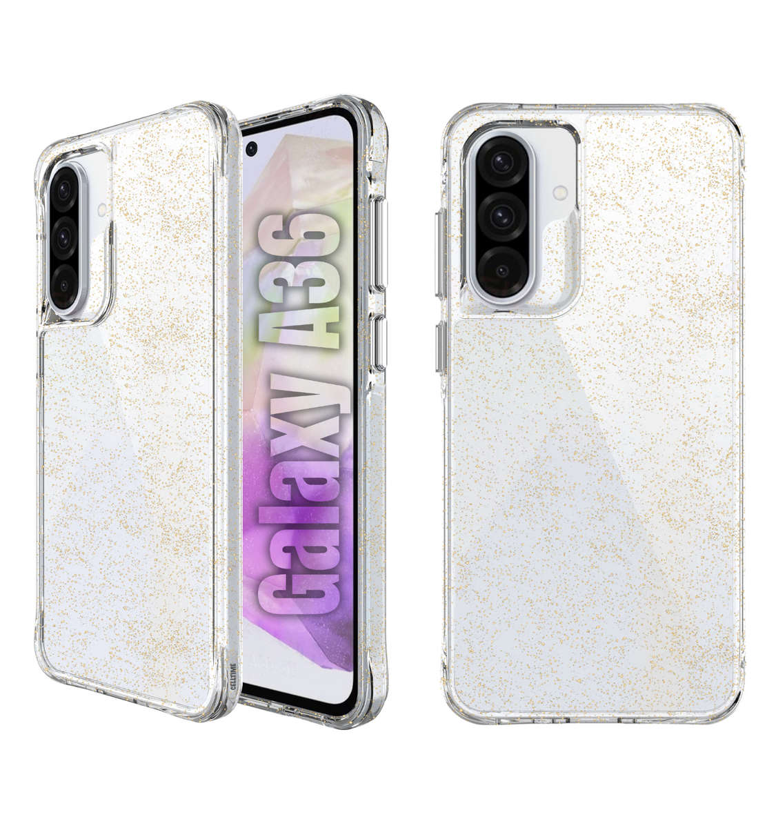 Pure Glitter Cover for Samsung Galaxy A36 Shockproof Case