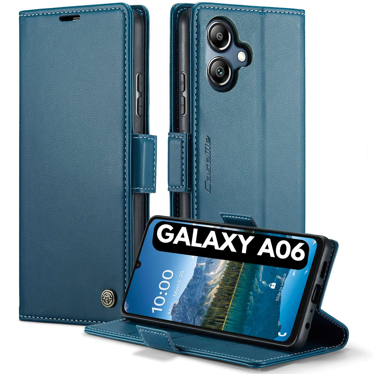 Retro Flip Leather Wallet Cover for Samsung Galaxy A06