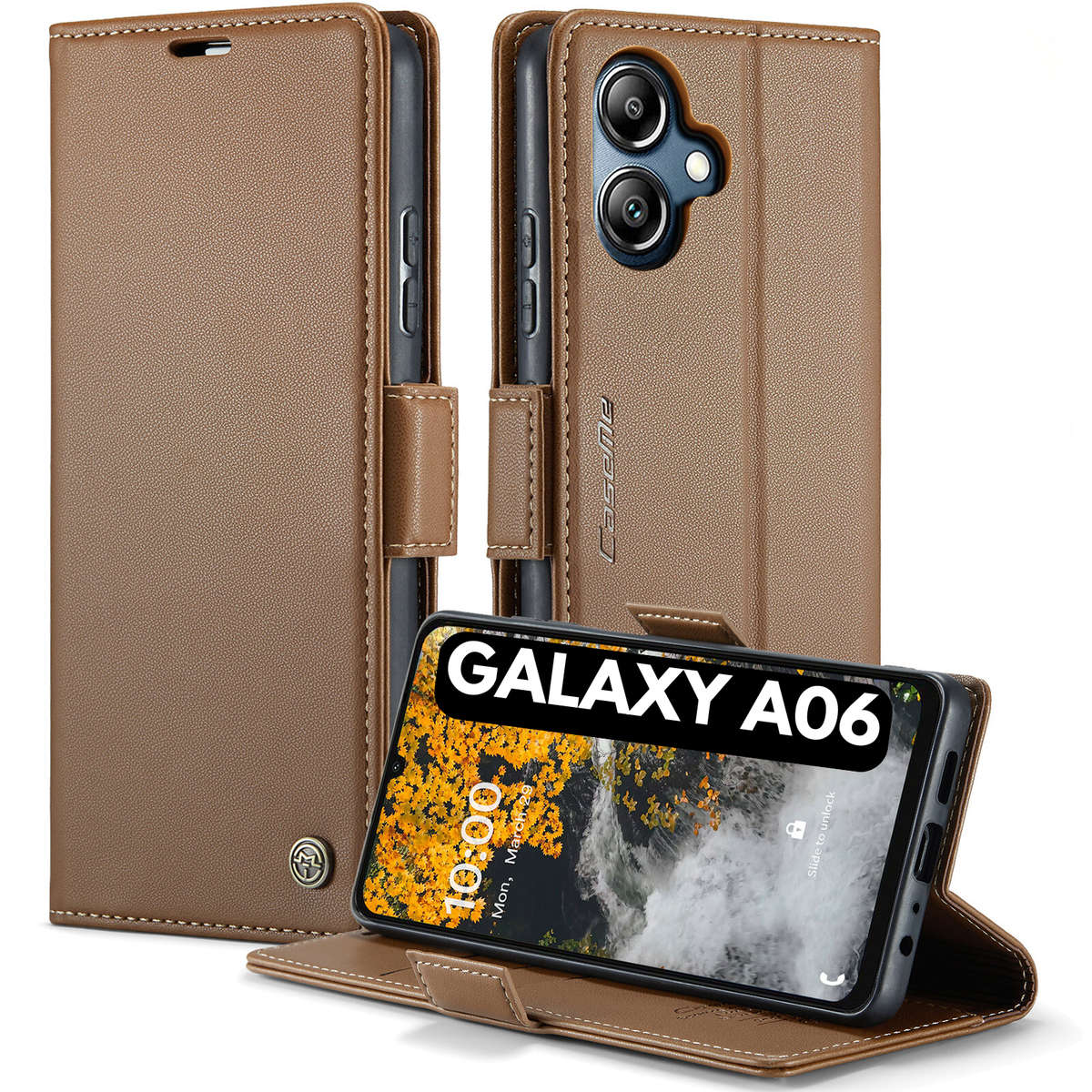 Retro Flip Leather Wallet Cover for Samsung Galaxy A06