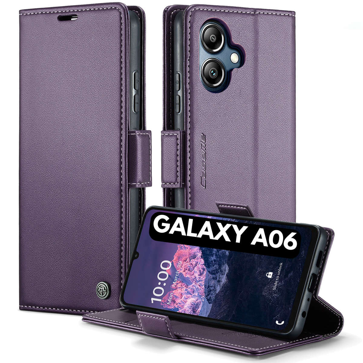 Retro Flip Leather Wallet Cover for Samsung Galaxy A06
