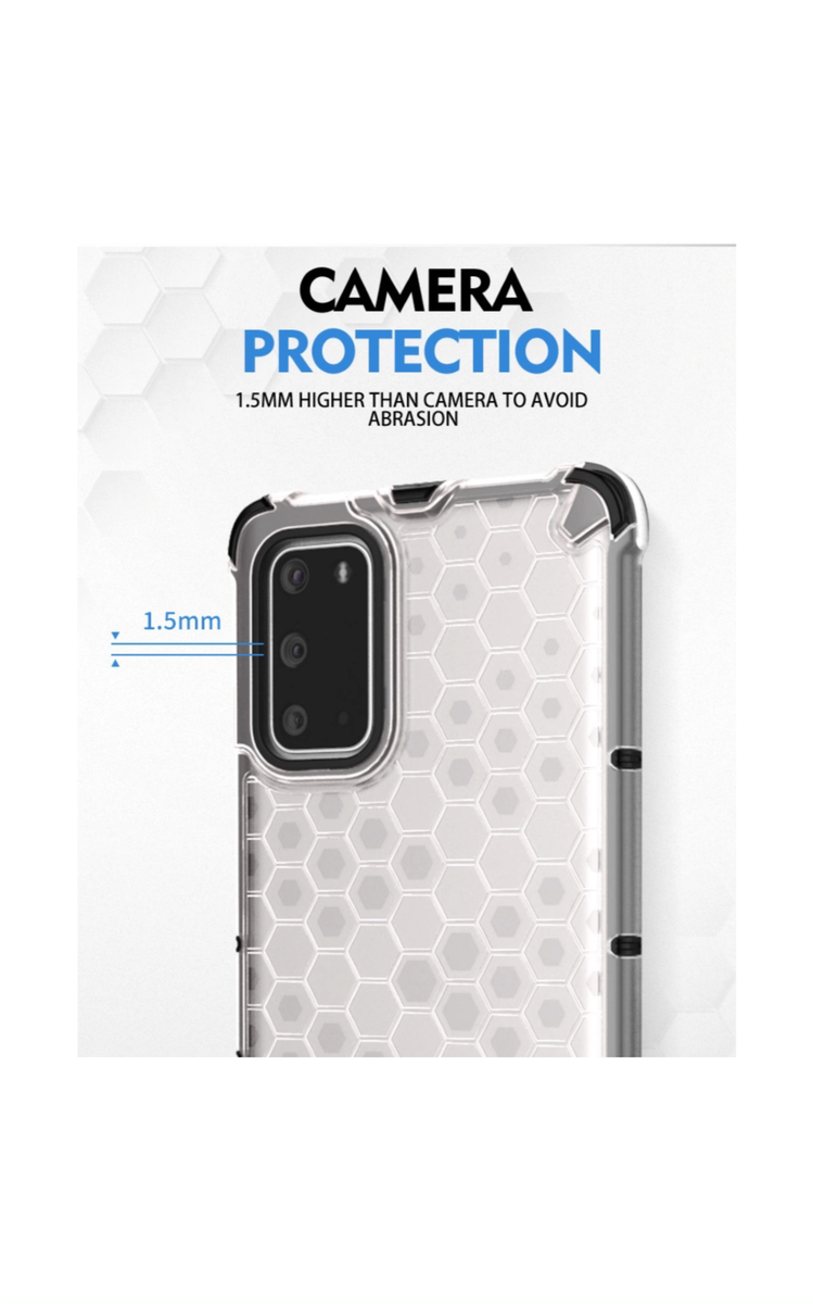 Huawei Y6P Shockproof Honeycomb Cover - Yellow