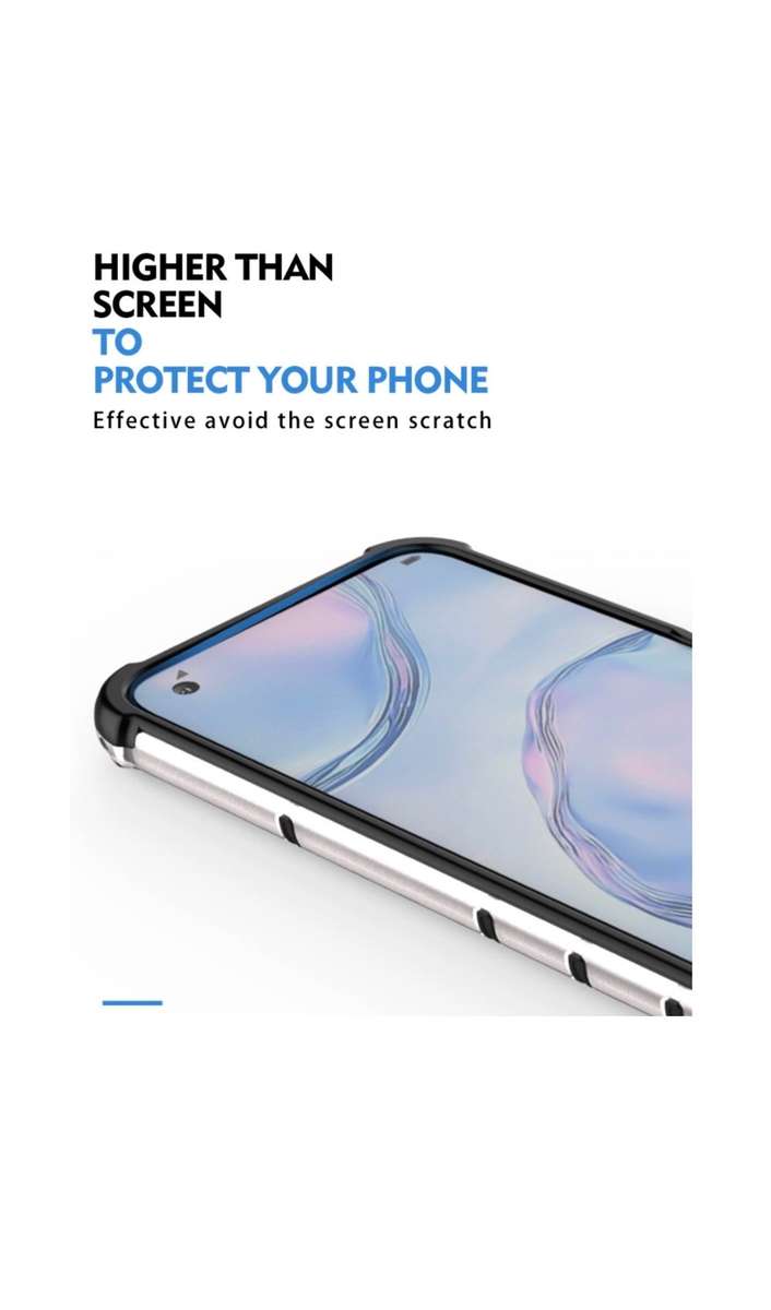 Huawei P40 Lite Shockproof Honeycomb Cover Red