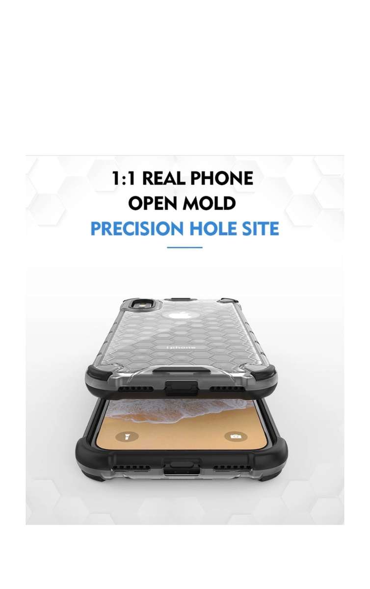 iPhone 7 Plus / 8 Plus Shockproof Honeycomb Cover Transparent