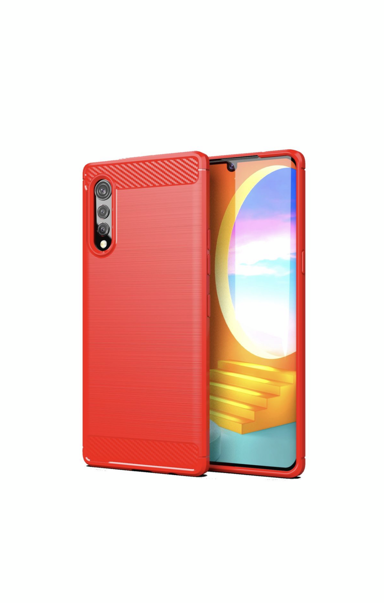CellTime LG Velvet 5G Shockproof Carbon Fiber Design Cover