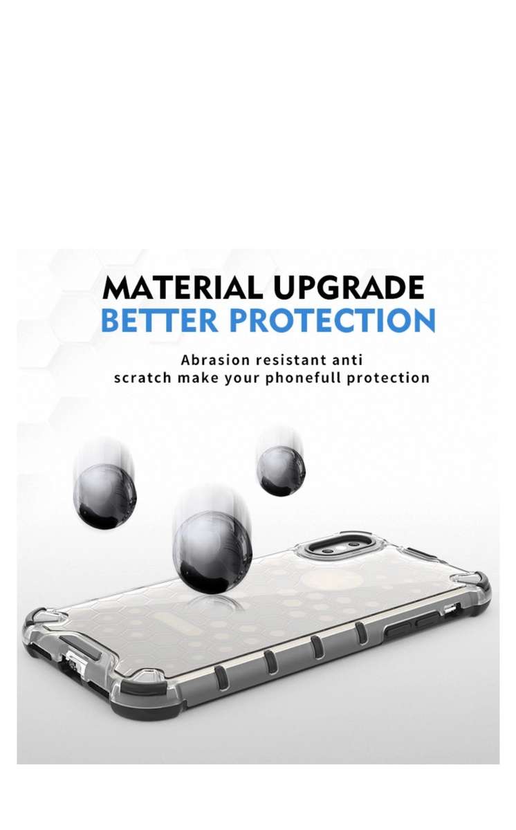 iPhone 7 Plus / 8 Plus Shockproof Honeycomb Cover Transparent
