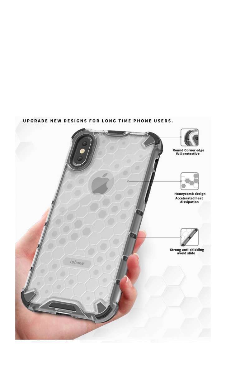 iPhone 7 Plus / 8 Plus Shockproof Honeycomb Cover Transparent