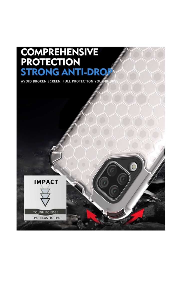 Huawei P40 Lite Shockproof Honeycomb Cover Red