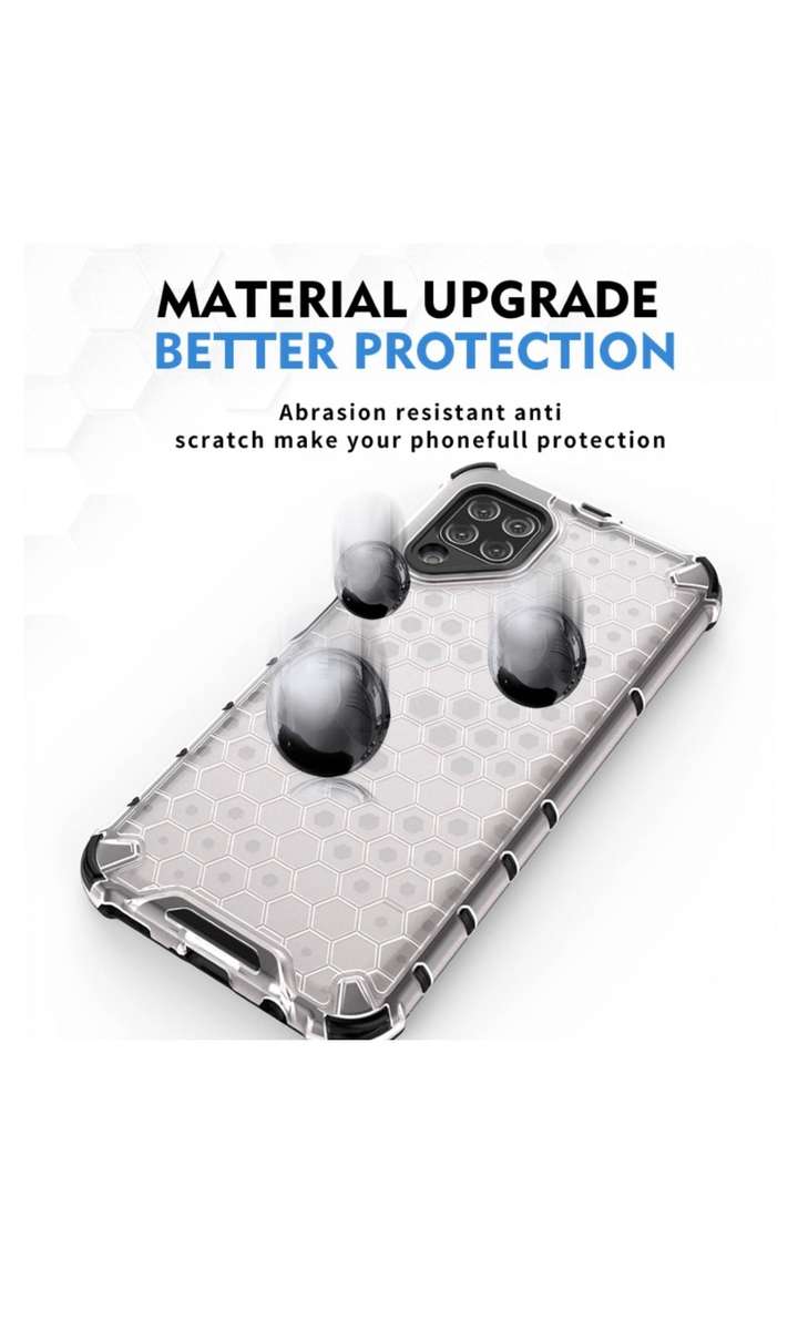 Huawei P40 Lite Shockproof Honeycomb Cover Red