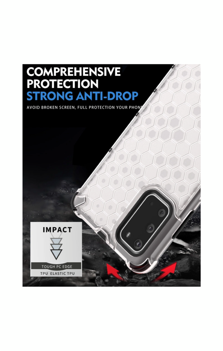 Huawei Y6P Shockproof Honeycomb Cover - Yellow