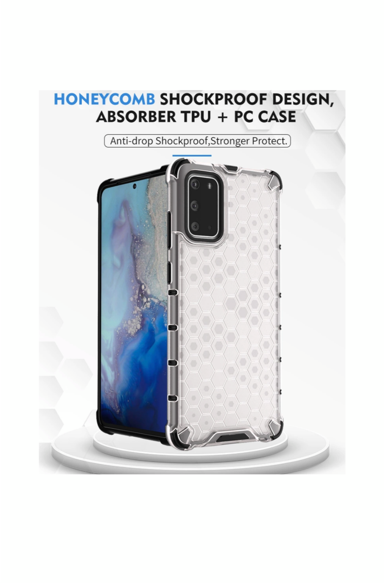 Huawei Y6P Shockproof Honeycomb Cover - Yellow