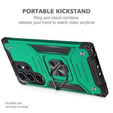 Galaxy S23 Ultra Shockproof Kemeng Armor Kickstand Cover