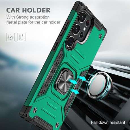 Galaxy S23 Ultra Shockproof Kemeng Armor Kickstand Cover