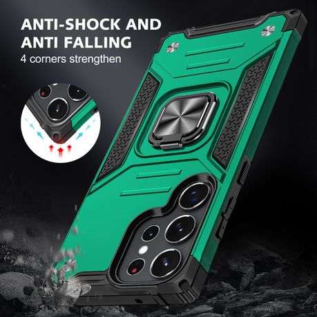Galaxy S23 Ultra Shockproof Kemeng Armor Kickstand Cover
