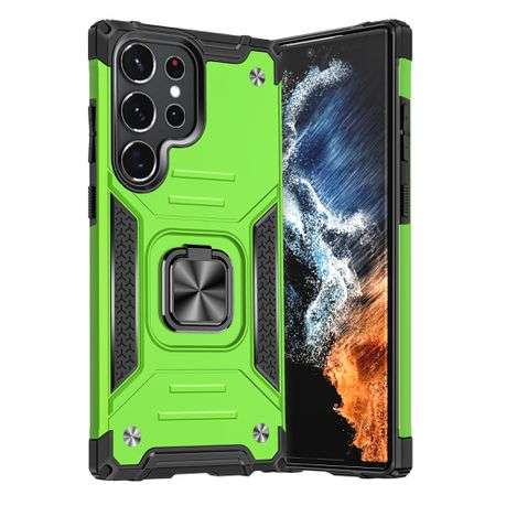 Galaxy S23 Ultra Shockproof Kemeng Armor Kickstand Cover