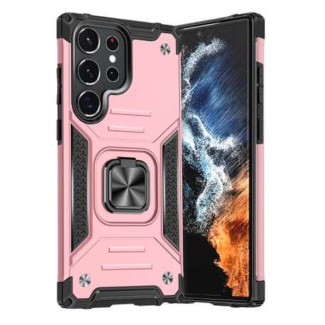 Galaxy S23 Ultra Shockproof Kemeng Armor Kickstand Cover