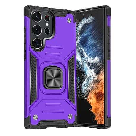 Galaxy S23 Ultra Shockproof Kemeng Armor Kickstand Cover