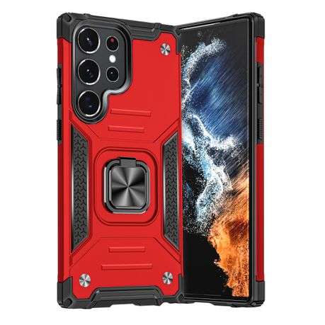 Galaxy S23 Ultra Shockproof Kemeng Armor Kickstand Cover