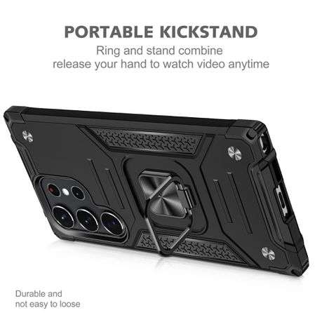 Galaxy S23 Ultra Shockproof Kemeng Armor Kickstand Cover