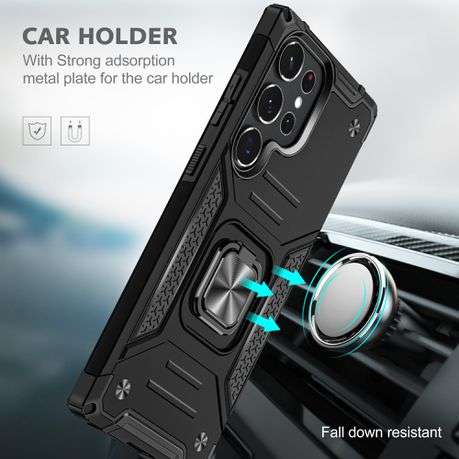 Galaxy S23 Ultra Shockproof Kemeng Armor Kickstand Cover