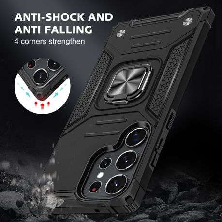 Galaxy S23 Ultra Shockproof Kemeng Armor Kickstand Cover