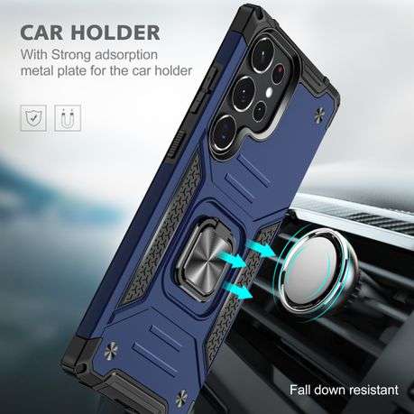 Galaxy S23 Ultra Shockproof Kemeng Armor Kickstand Cover