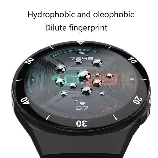 CellTime Huawei Watch GT2 Elegant 42mm Full Tempered Fiber Glass Screen Guard