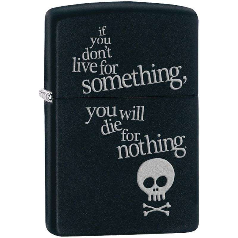 Zippo Lighter - Live for Something