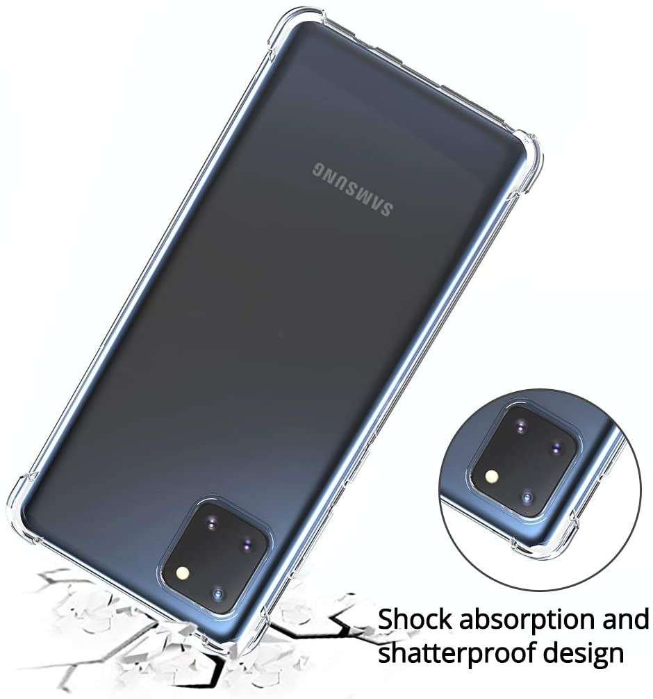 Samsung Galaxy Note 10 Lite Clear Shock Resistant Armor Cover