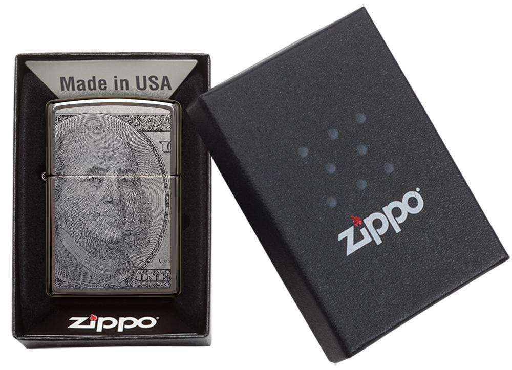 Zippo Lighter - Currency Design $100