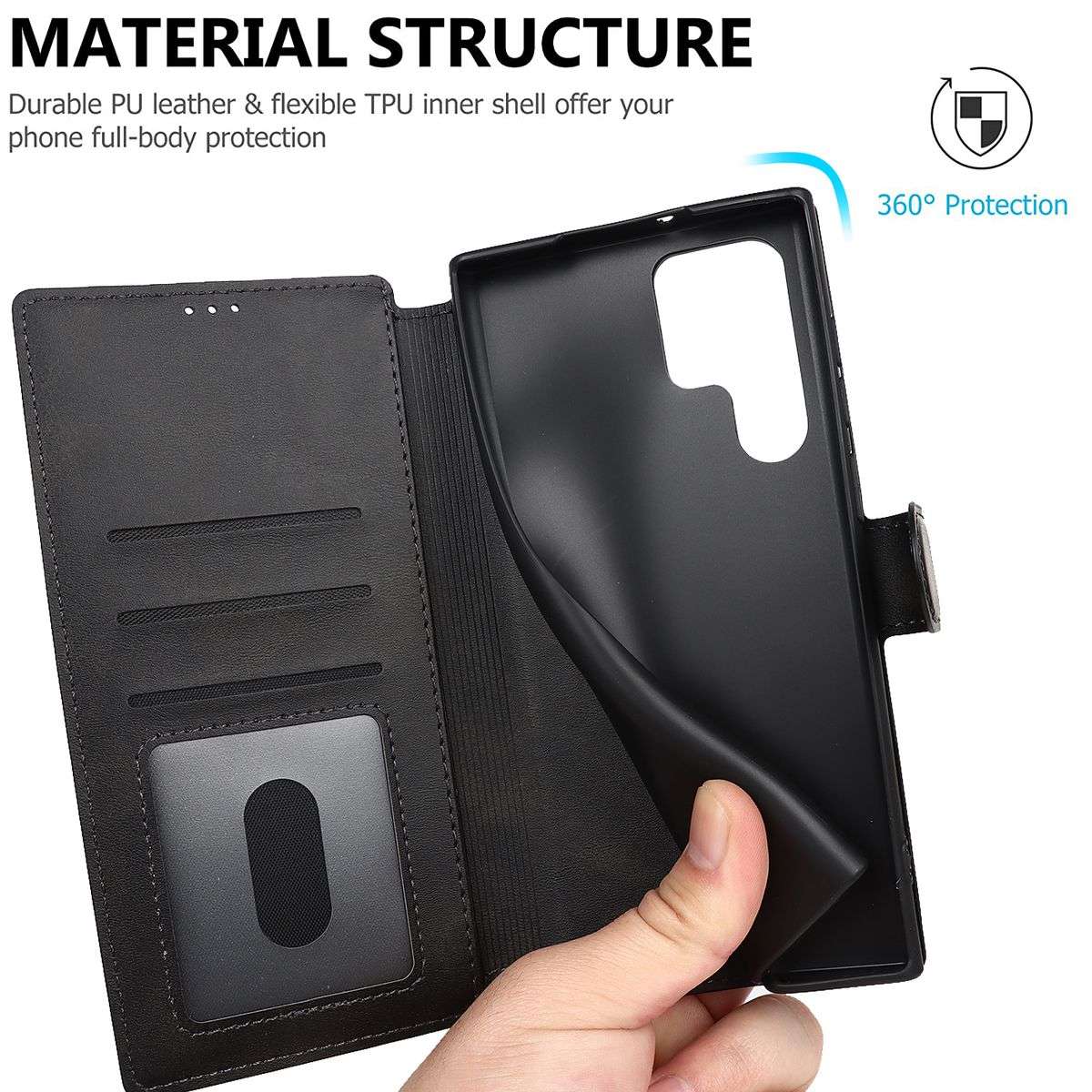 CellTime Galaxy S22 Ultra Flip Cover with Card Slots
