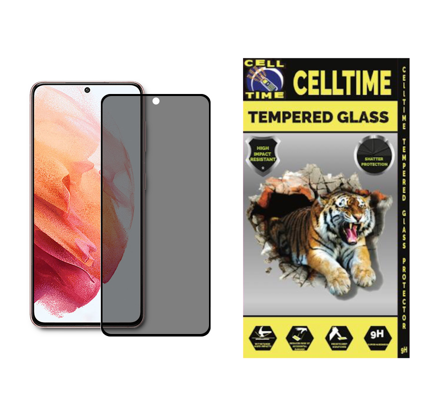 CellTime Tempered Glass Privacy Screen Guard for Galaxy S21 Plus