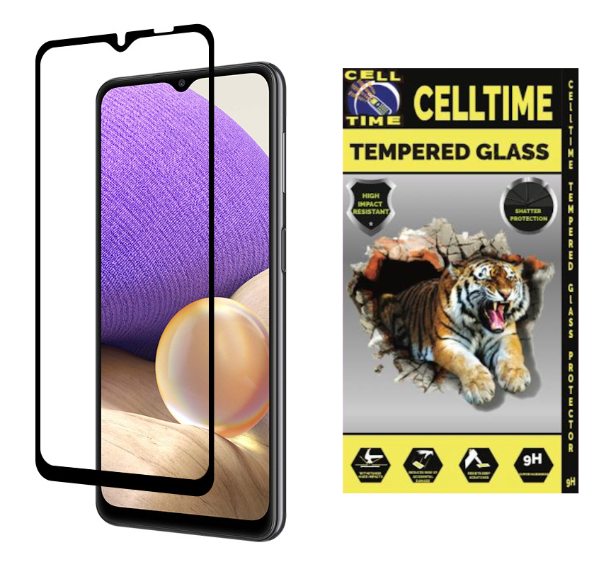 CellTime Full Tempered Glass Screen Guard for Galaxy A32 5G