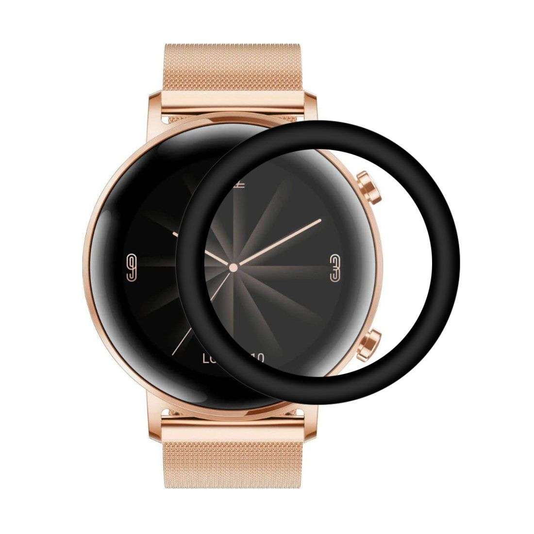 CellTime Huawei Watch GT2 Elegant 42mm Full Tempered Fiber Glass Screen Guard