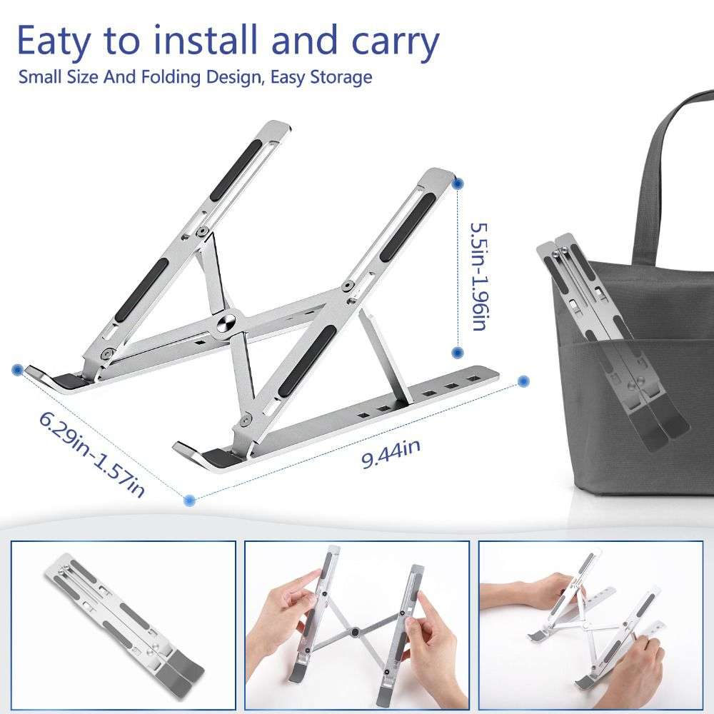 X-Stand Adjustable Aluminium Foldable Cooling Portable Laptop / Tablet Stand