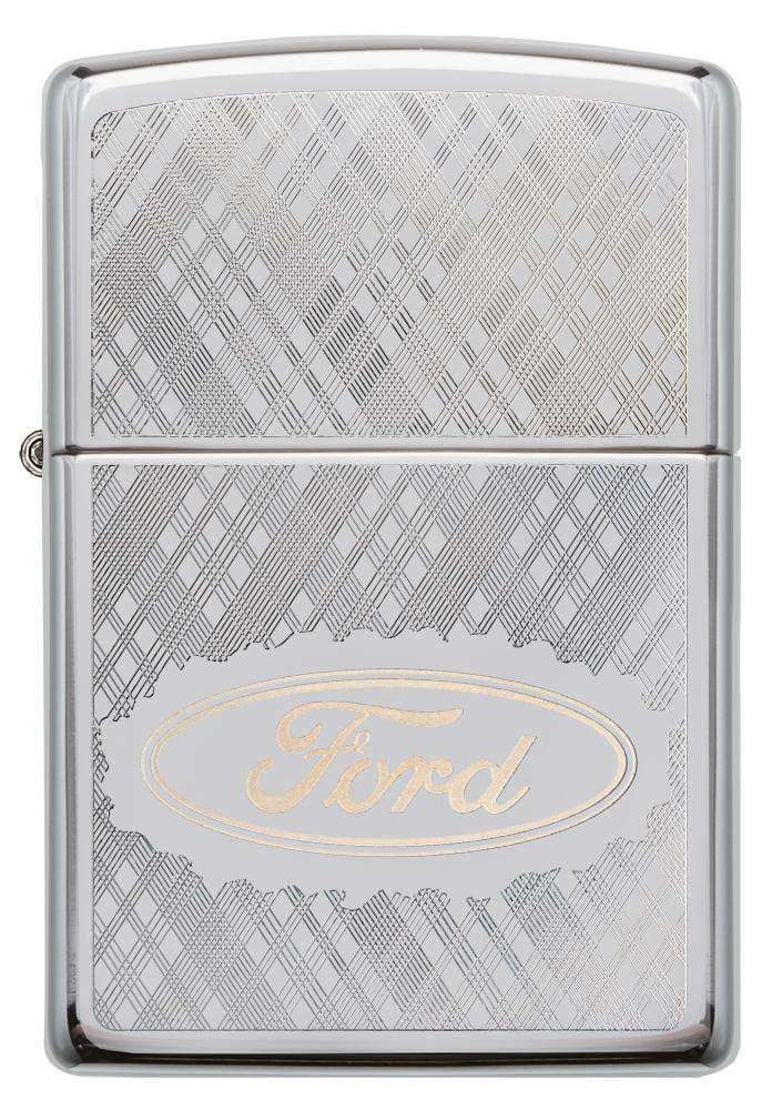 Zippo Lighter - Ford Script in Oval Logo