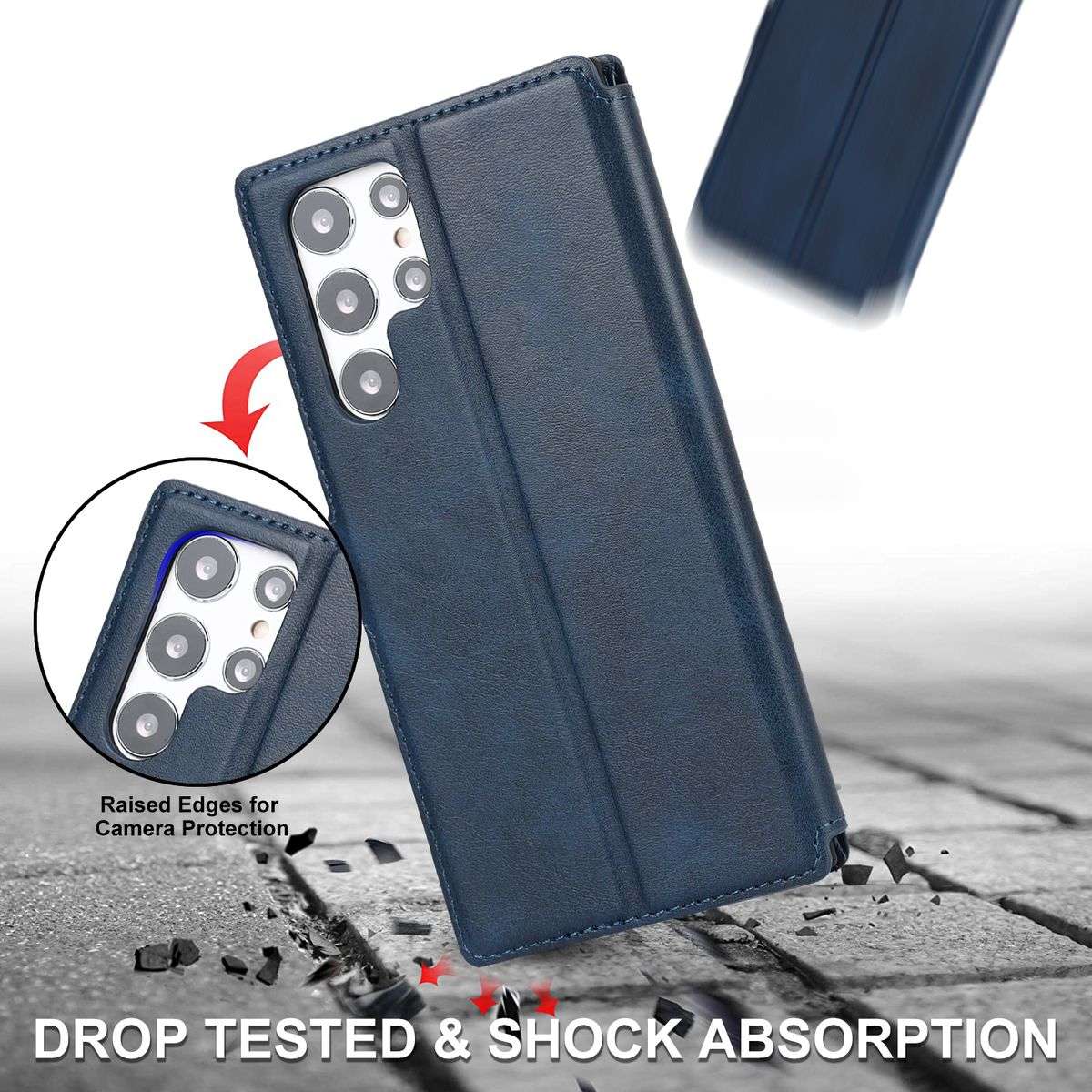 CellTime Galaxy S22 Ultra Flip Cover with Card Slots