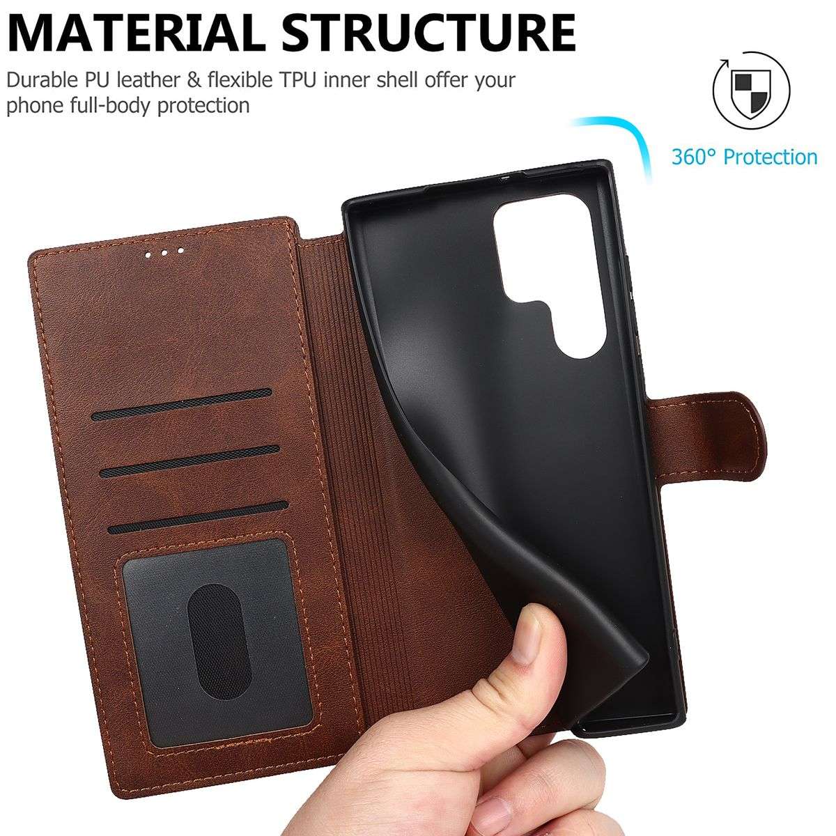 CellTime Galaxy S22 Ultra Flip Cover with Card Slots