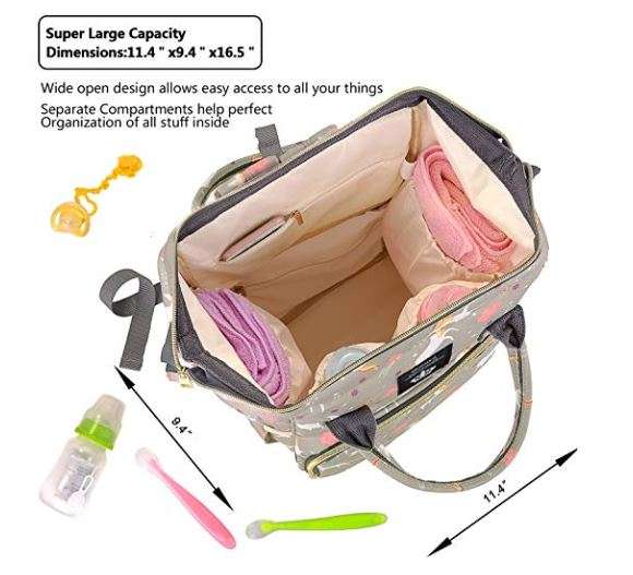 Pre-Packed Baby Hospital Bag - Grey