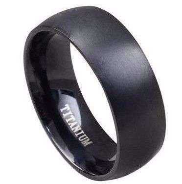 Black Titanium Ring - US 10