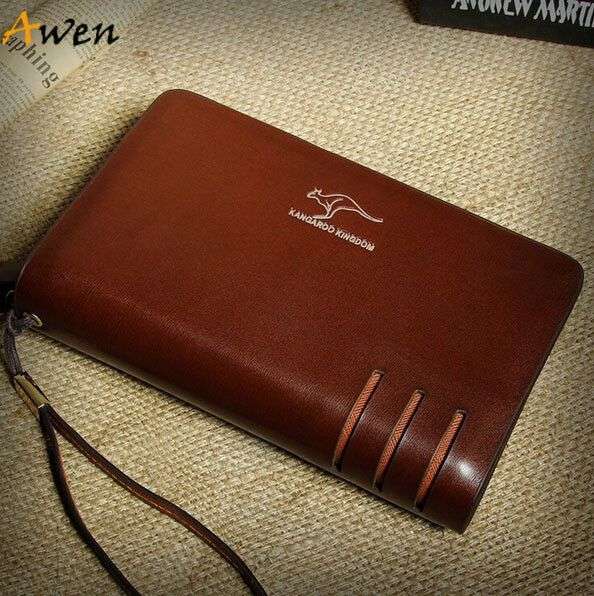 Kangaroo Kingdom Genuine Leather Men's Clutch Wallet